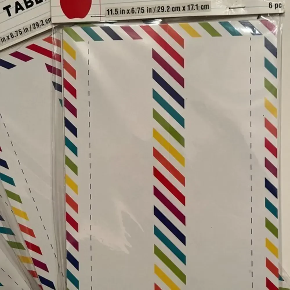 Table Tents - THREE pack of Creatology table tents (18 tents in total) (t/o)‎